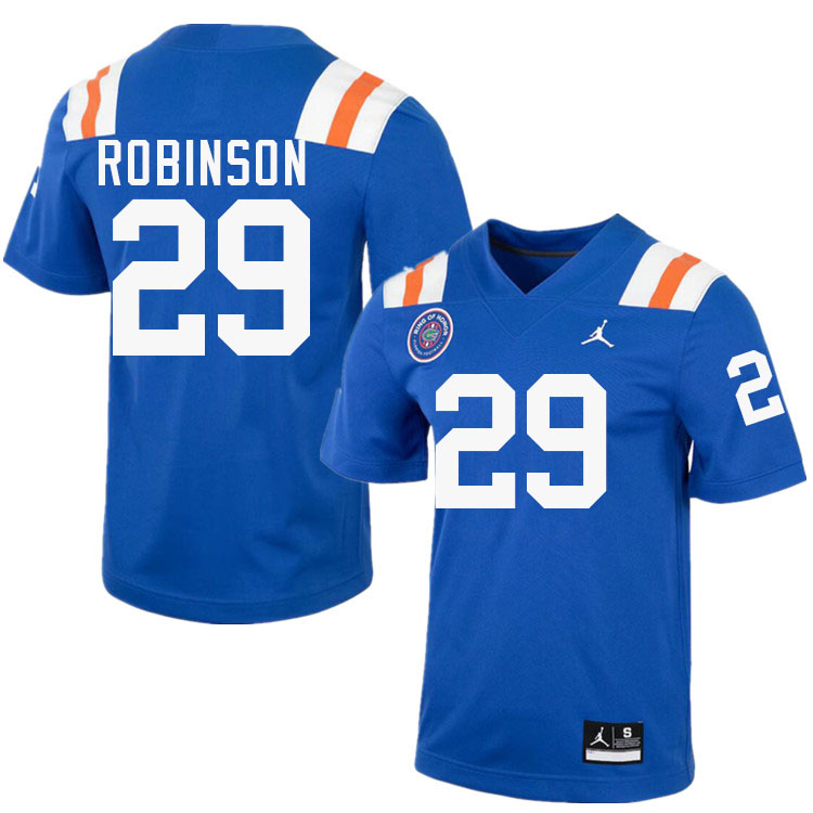 #29 Jaden Robinson Gators Jersey,Florida Gators College Football Jerseys Stitched-Throwback Royal
